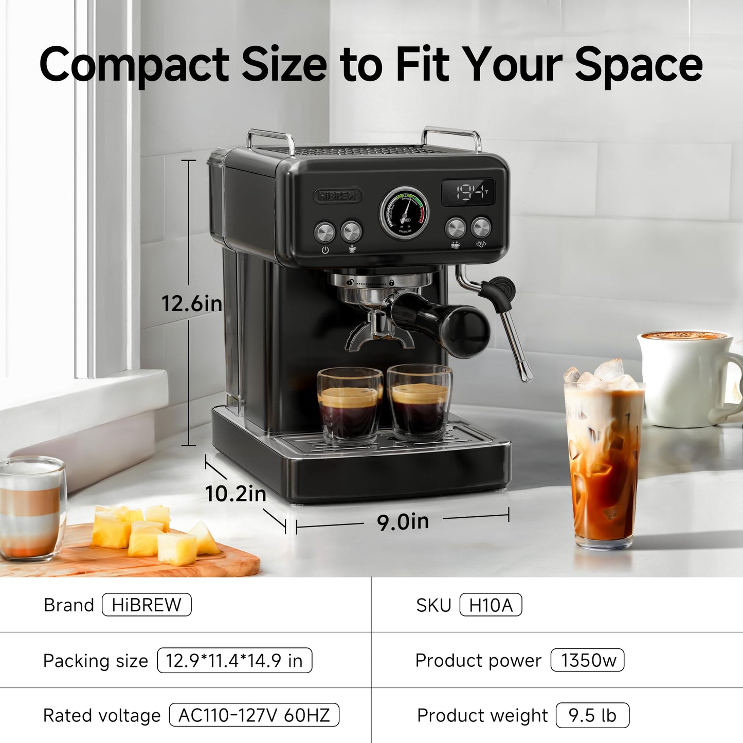 H10A, Semi-automatic Espresso Machine