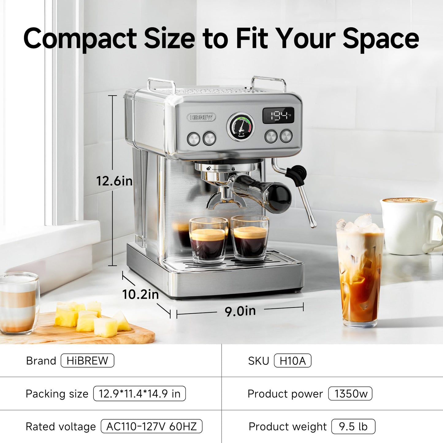 H10A, Semi-automatic Espresso Machine