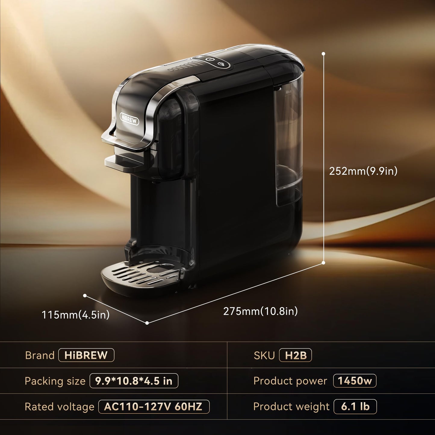 H2B Classic, Capsule Coffee Maker