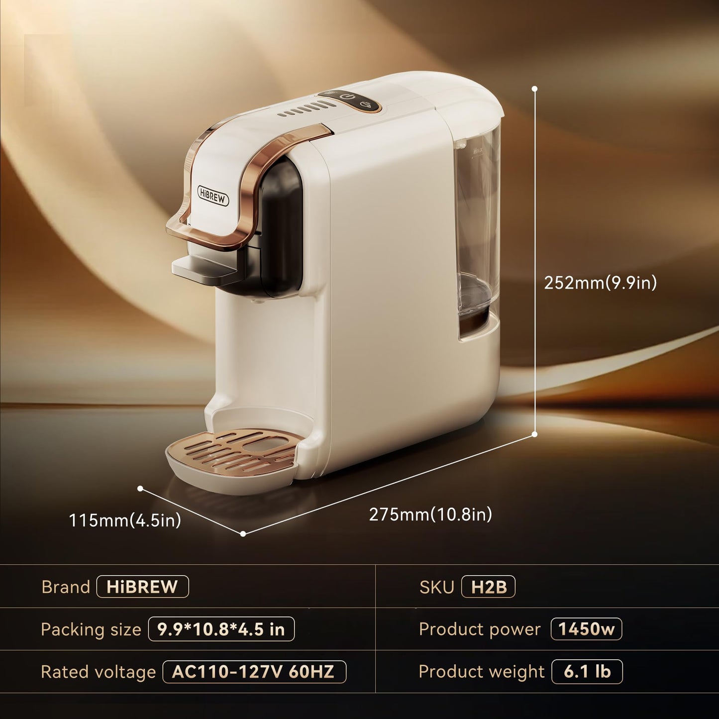 H2B Classic, Capsule Coffee Maker